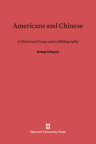 Cover of Americans and Chinese