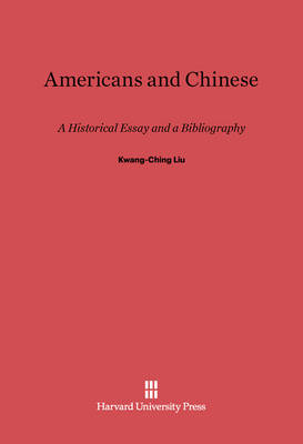 Book cover for Americans and Chinese