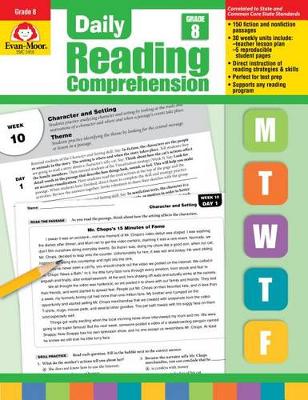 Cover of Daily Reading Comprehension, Grade 8 Te