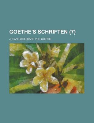 Book cover for Goethe's Schriften (7 )