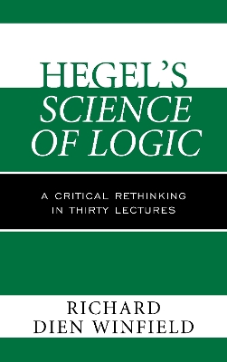 Book cover for Hegel's Science of Logic