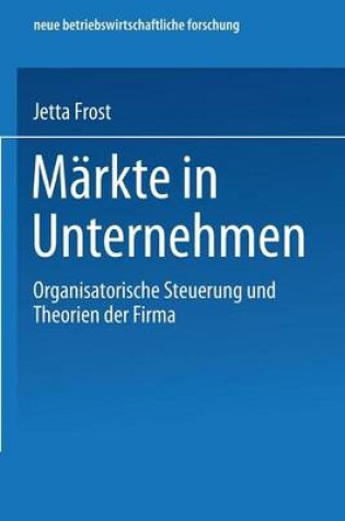 Cover of Märkte in Unternehmen