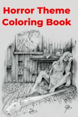 Cover of Horror Theme Coloring Book