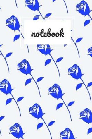 Cover of Blue rose print notebook