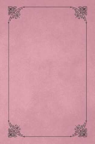 Cover of Pale Pink 101 - Blank Notebook with Fleur de Lis Corners