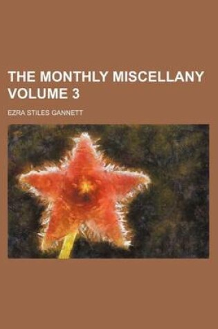 Cover of The Monthly Miscellany Volume 3