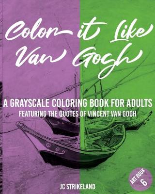 Book cover for Color It Like Van Gogh A Grayscale Coloring Book for Adults Art Book 6