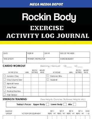 Book cover for Rockin Body Exercise Activity Log Journal