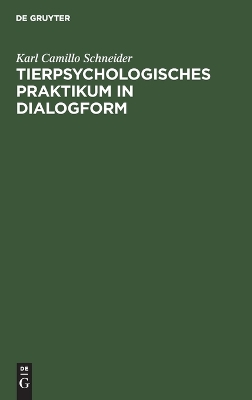 Book cover for Tierpsychologisches Praktikum in Dialogform