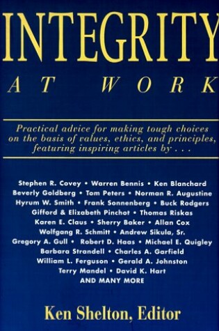 Cover of Integrity at Work