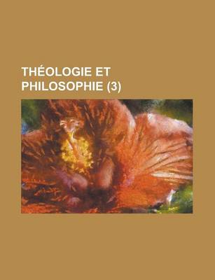 Book cover for Theologie Et Philosophie (3)