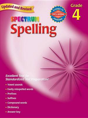 Book cover for Spelling, Grade 4