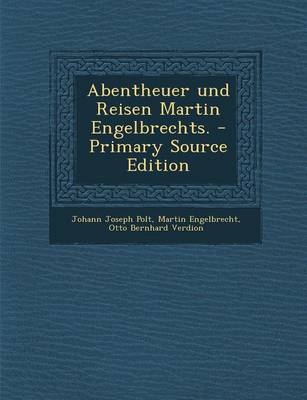 Book cover for Abentheuer Und Reisen Martin Engelbrechts.