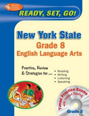 Book cover for New York State Grade 8 English Language Arts W/CD-ROM