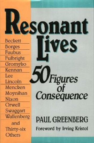 Cover of Resonant Lives