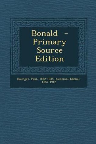 Cover of Bonald - Primary Source Edition