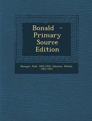 Book cover for Bonald - Primary Source Edition