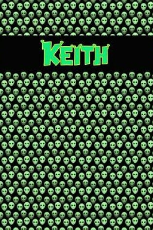 Cover of 120 Page Handwriting Practice Book with Green Alien Cover Keith