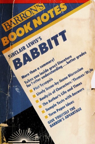 Cover of Sinclair Lewis's Babbitt