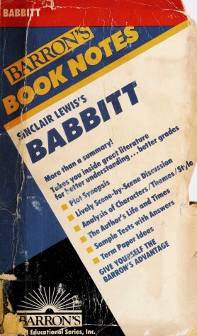 Book cover for Sinclair Lewis's Babbitt