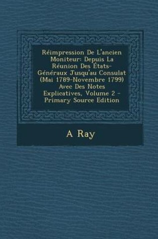 Cover of Reimpression de L'Ancien Moniteur