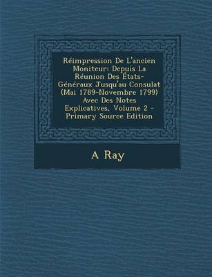Book cover for Reimpression de L'Ancien Moniteur