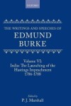 Book cover for Volume VI: India: The Launching of the Hastings Impeachment 1786-1788