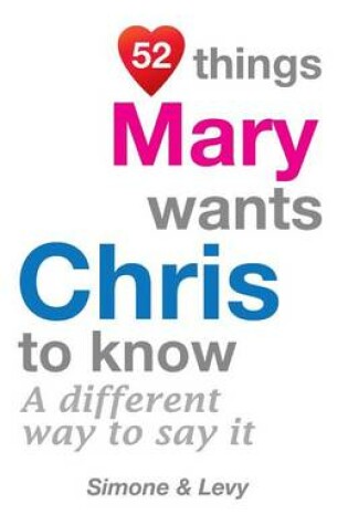 Cover of 52 Things Mary Wants Chris To Know