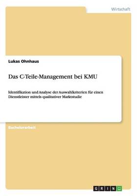 Cover of Das C-Teile-Management bei KMU