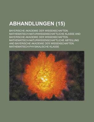 Book cover for Abhandlungen (15 )