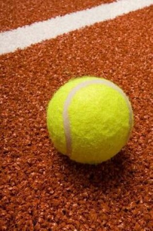 Cover of Yellow Tennis Ball on a Red Clay Court Sports Journal