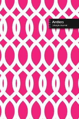 Book cover for Antlers Lifestyle Journal, Blank Write-in Notebook, Dotted Lines, Wide Ruled, Size (A5) 6 x 9 In (Pink)