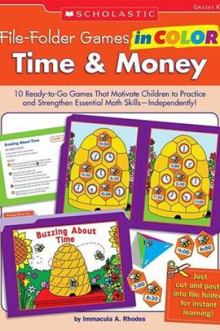 Cover of File-Folder Games in Color Time & Money