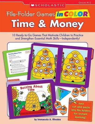 Book cover for File-Folder Games in Color Time & Money