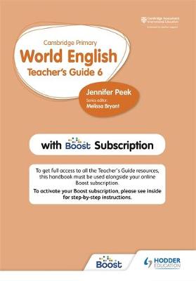 Book cover for Cambridge Primary World English: Teacher's Guide 6 with Boost Subscription