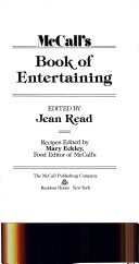 Cover of Mccall's Book of Entertaining