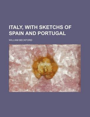 Book cover for Italy, with Sketchs of Spain and Portugal