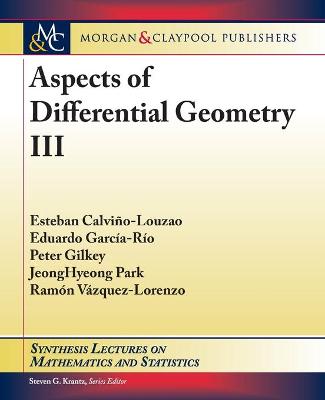 Book cover for Aspects of Differential Geometry III