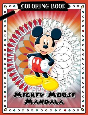 Book cover for Mickey Mandala Coloring Book