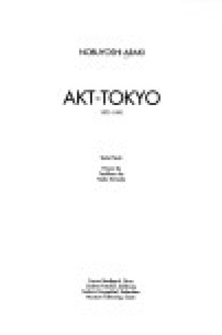 Cover of Akt-Tokyo, 1971-91