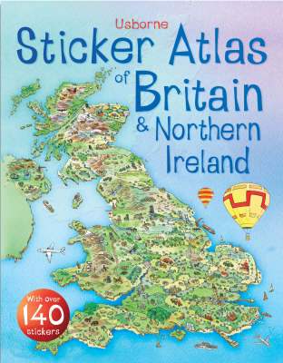 Book cover for Usborne Sticker Atlas of Britain and Ireland