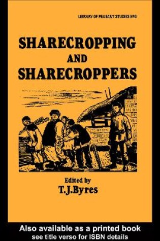 Cover of Sharecropping and Sharecroppers