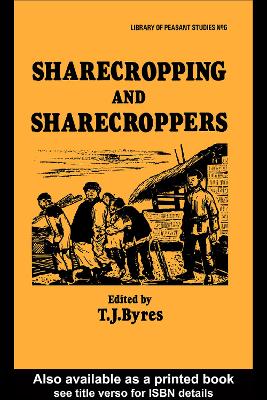 Book cover for Sharecropping and Sharecroppers