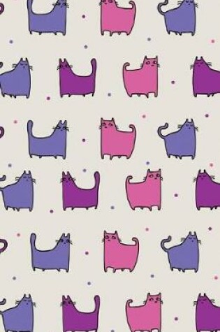 Cover of Bullet Journal for Cat Lovers - Funny Cat Pattern Purple Rain