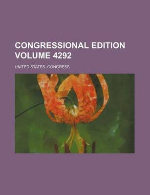 Book cover for Congressional Edition Volume 4292