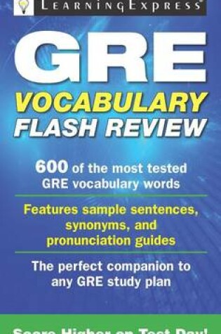 Cover of GRE Vocabulary Flash Review