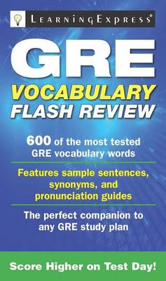 Book cover for GRE Vocabulary Flash Review