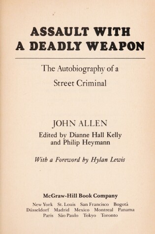 Cover of Assault with a Deadly Weapon