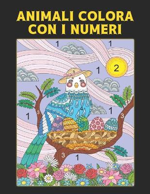 Book cover for Colora con i Numeri Animali