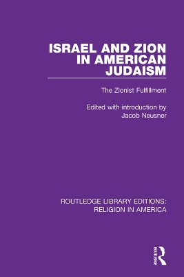 Book cover for Israel and Zion in American Judaism
